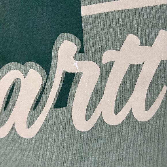 Carhartt Small Mens Loose Fit Shirt Cuffed Long Sleeve Crew Neck Shamrock Green - Picture 7 of 11